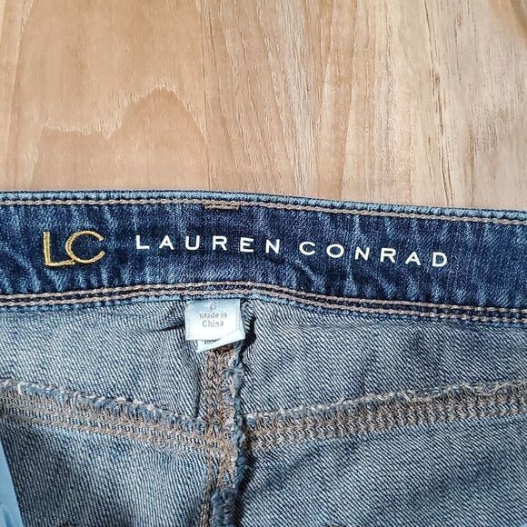 🔹️Lauren Conrad Blue Distressed Skinny Jeans Size 6/28 - Picture 9 of 10